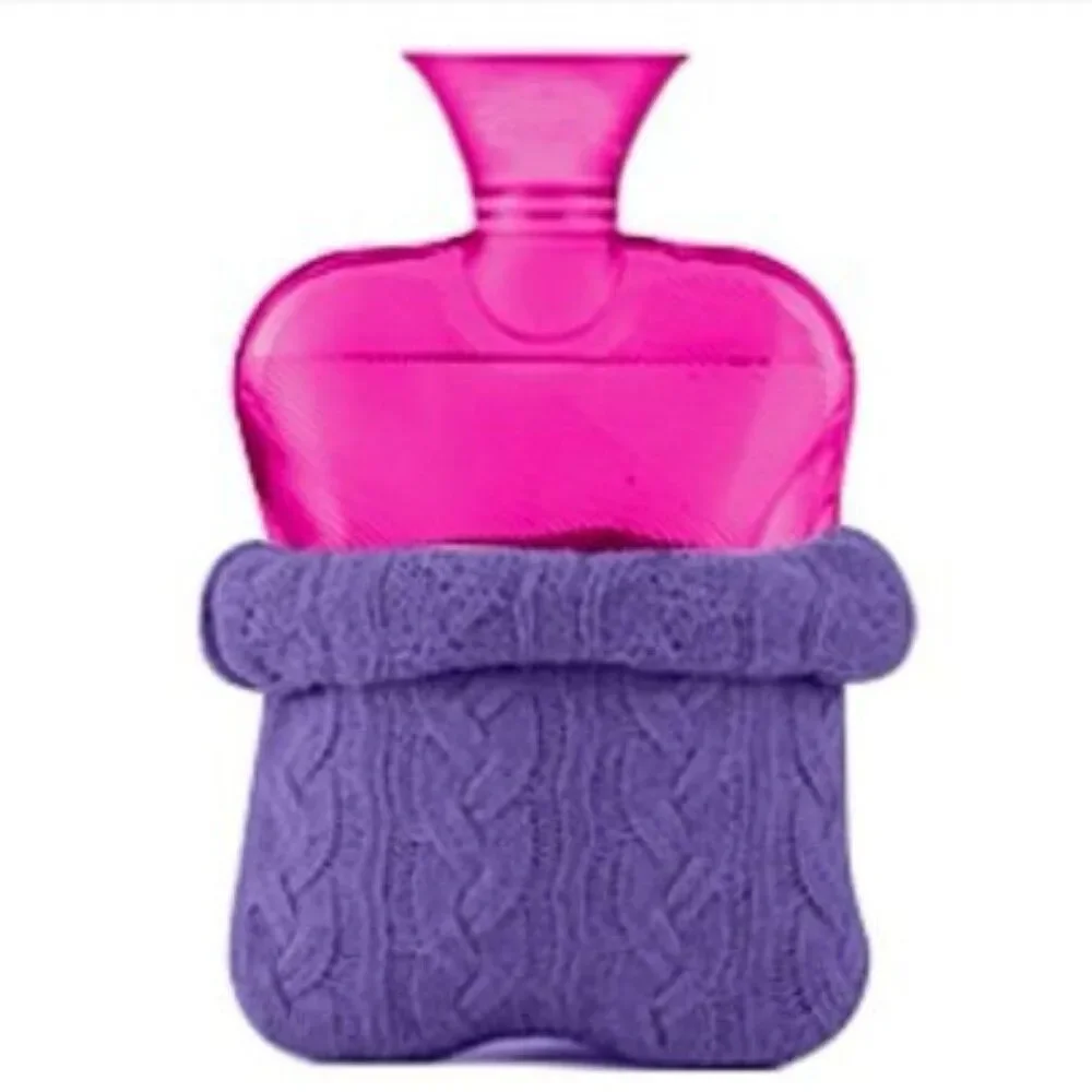 Hot Water Bottle Bag Compress Knitted Sweater Protective Cover